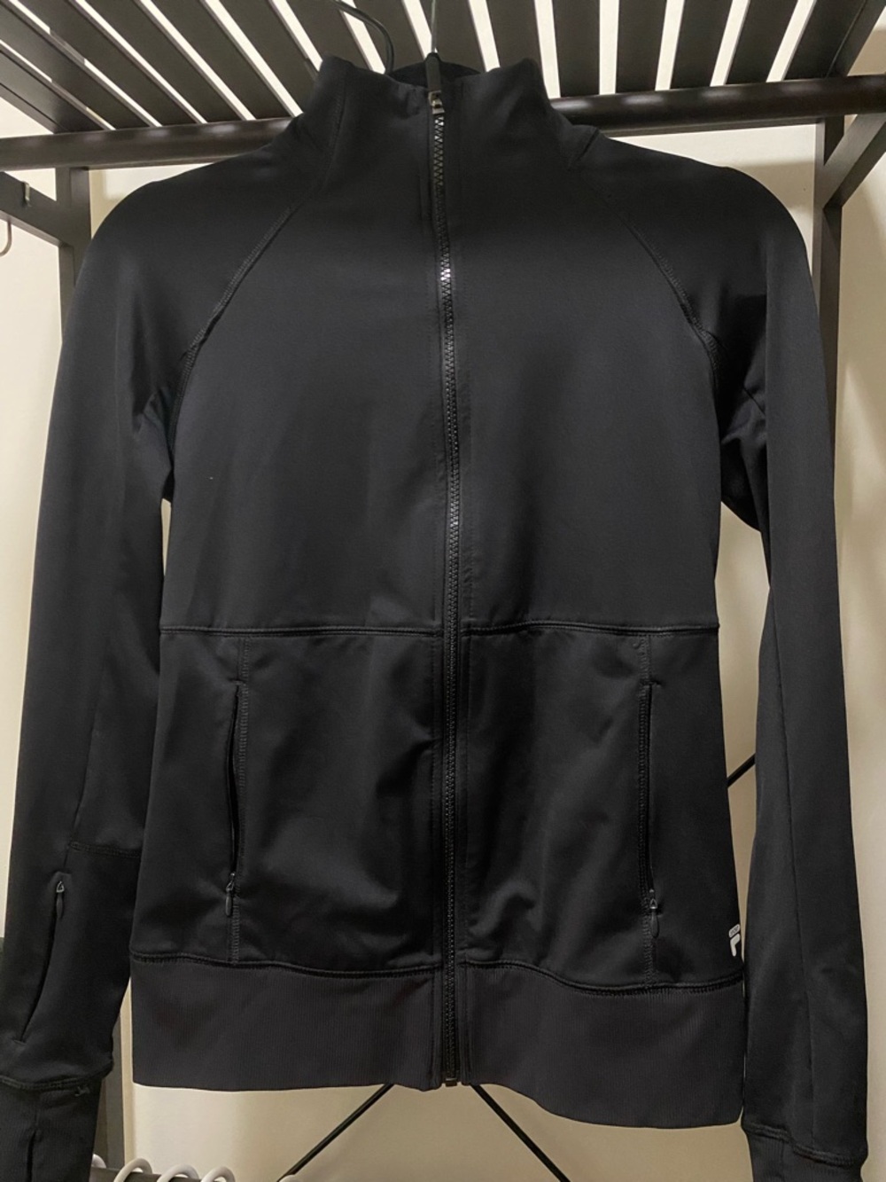 Fila Black Lightweight Full-Zip Shirt Jacket